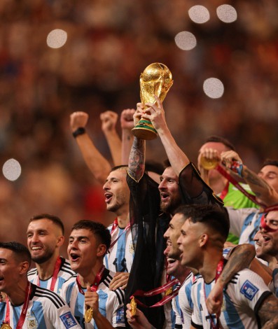 A Argentina foi campeã do mundo em 1978, 1986 e 2022