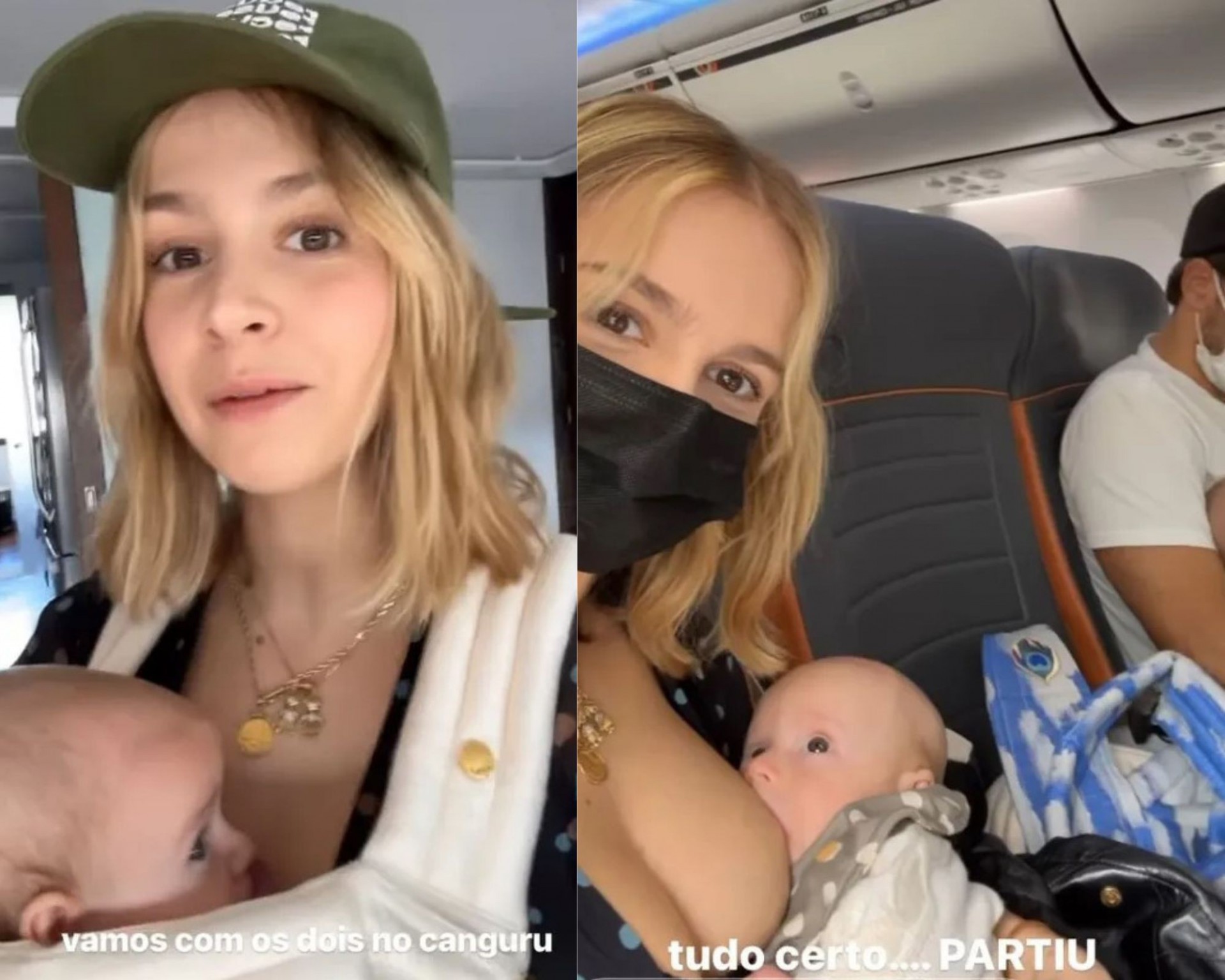 Isabella Scherer viaja de avião com os filhos pela primeira vez - Reprodução/Instagram