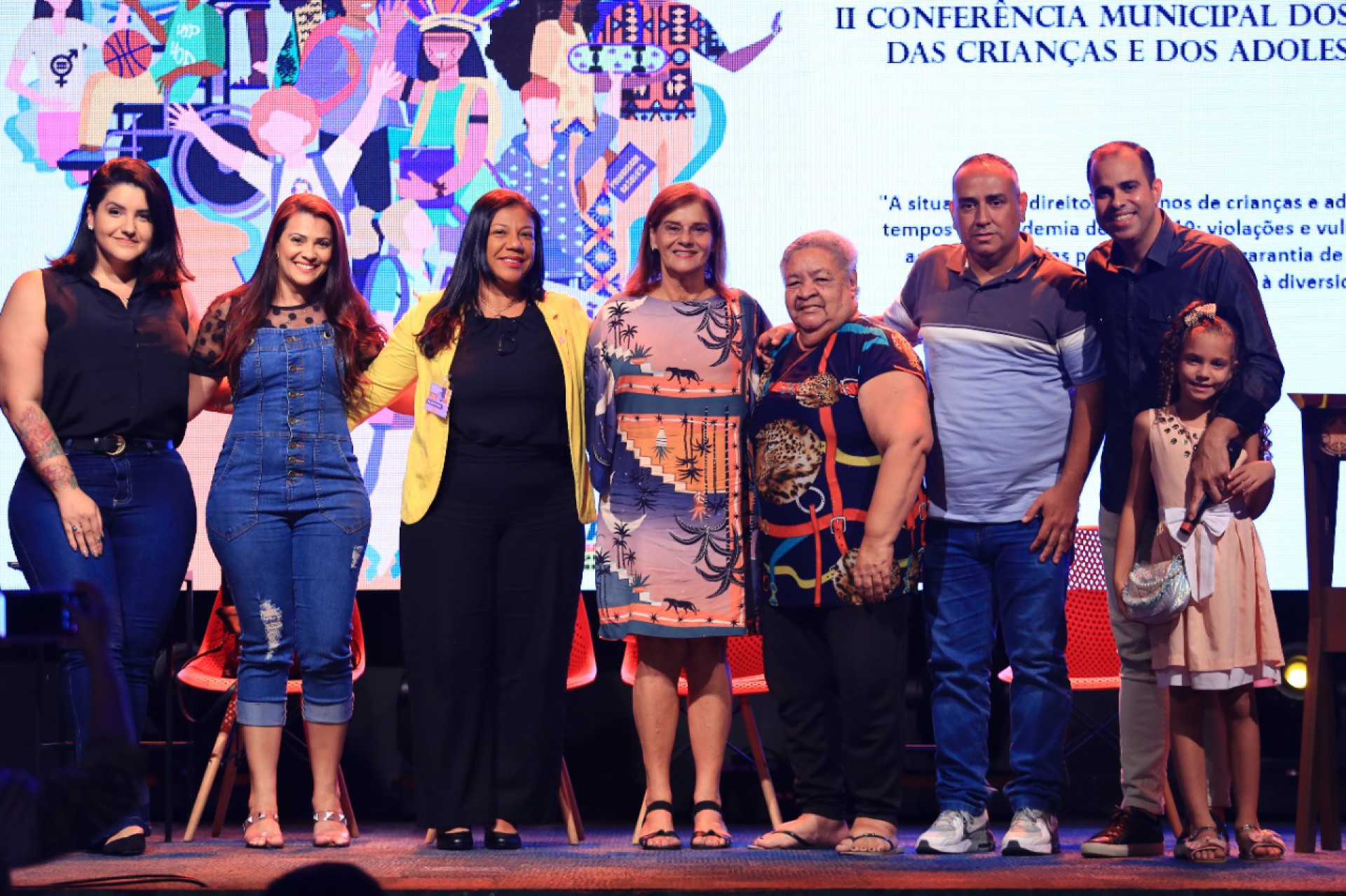 Representantes do Conselho Tutelar, da OAB e da sociedade civil na Conferência - Divulgação