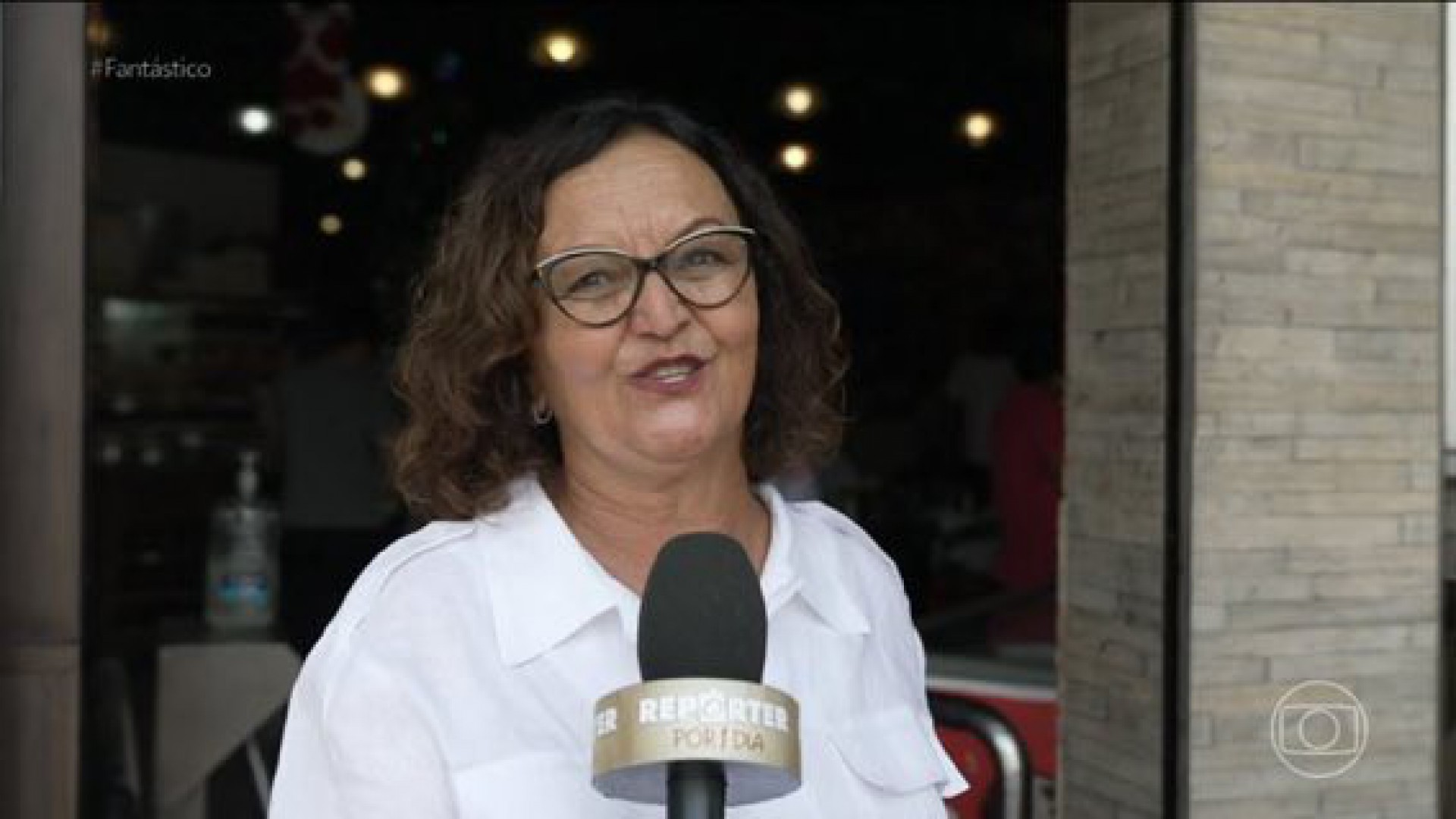 Sucesso no TikTok, dona Eleni vira 'Repórter Por Um Dia do Fantástico' - Reprodução