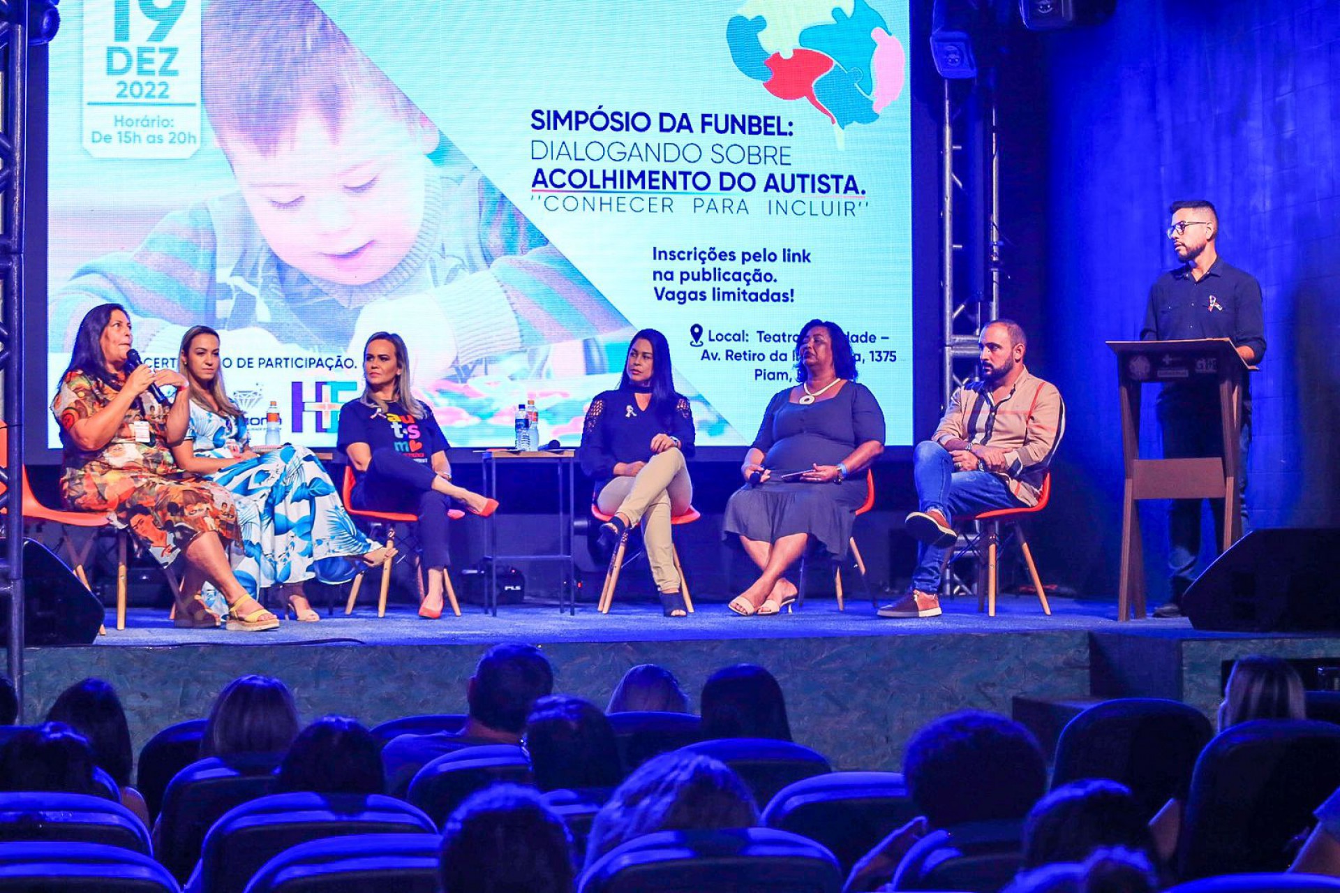 O Simpósio realizou ainda uma roda de conversa para debater os cuidados da pessoa com TEA - Rafael Barreto / PMBR