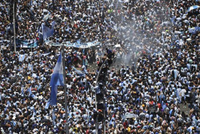 Festa com jogadores da Argentina não passará pela Casa Rosada e nem pelo Obelisco