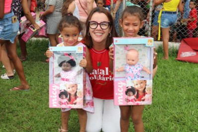 Natal Solidário é sucesso e alegra crianças sul-paraibanas