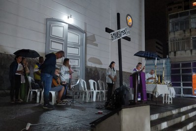 Secretaria participa de missa para população em situação de rua