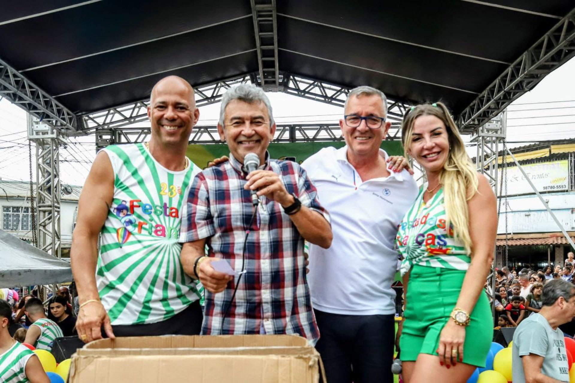 Valdecy da Sa&uacute;de, Prefeito Dr. Jo&atilde;o, Deputado Bebeto e Jacqueline Fran&ccedil;a, esposa de Valdecy - Divulga&ccedil;&atilde;o