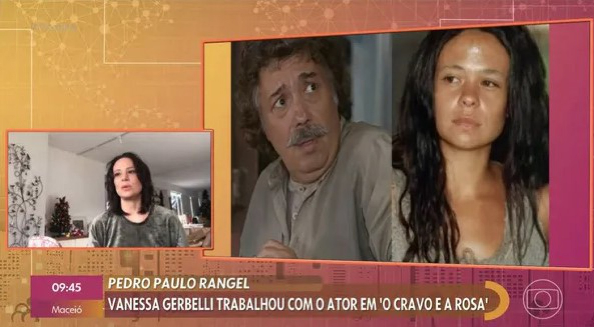 Vanessa Gerbelli lamenta morte de Pedro Paulo Rangel no 'Encontro' - Reprodução/TV Globo