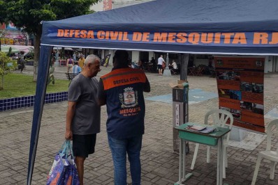 Praça Elizabeth Paixão recebe ação da Defesa civil de Mesquita