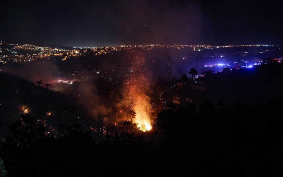Segundo a Agência Nacional de Emergências, incêndio foi de 'rápida propagação, elevada intensidade e dispersão' - Javier Torres/AFP