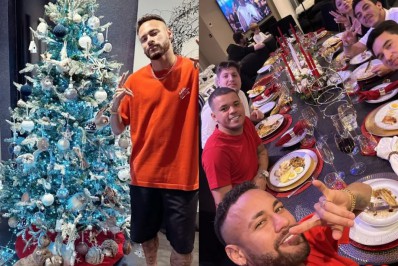 Em Paris, Neymar compartilha Natal com a mãe e os amigos: 'Primeiro longe do Brasil'