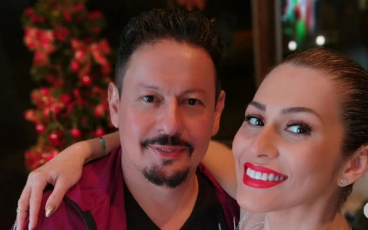 L&iacute;via Andrade e o namorado, Marcos Ara&uacute;jo