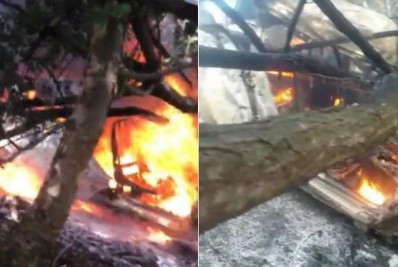 Casal de Belford Roxo morre após carro colidir em árvore e pegar fogo no Ceará