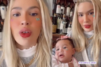 Karoline Lima viaja com filha para Campos do Jordão: 'Passeando'