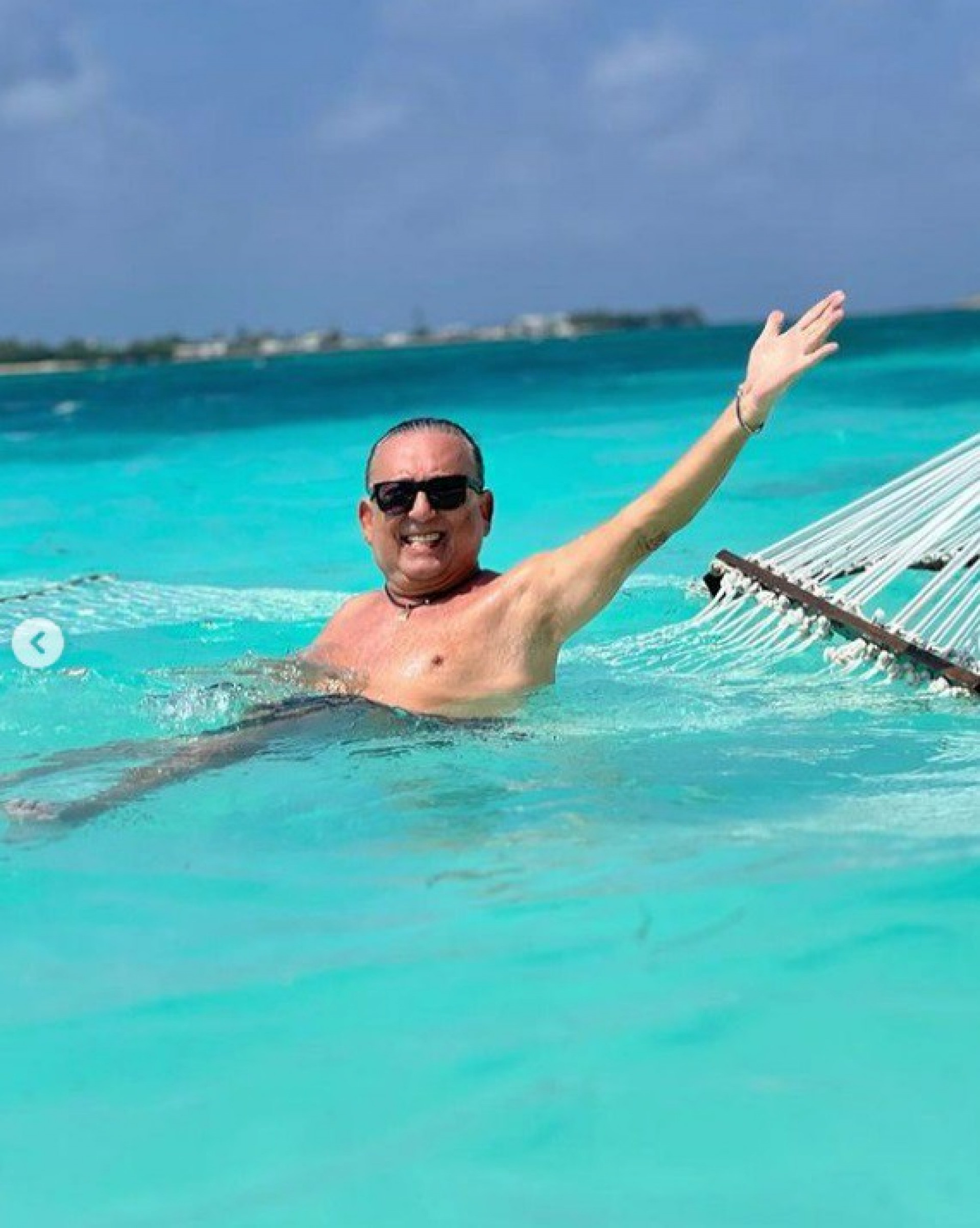 Galvão Bueno está em Maldivas  - Reprodução do Instagram