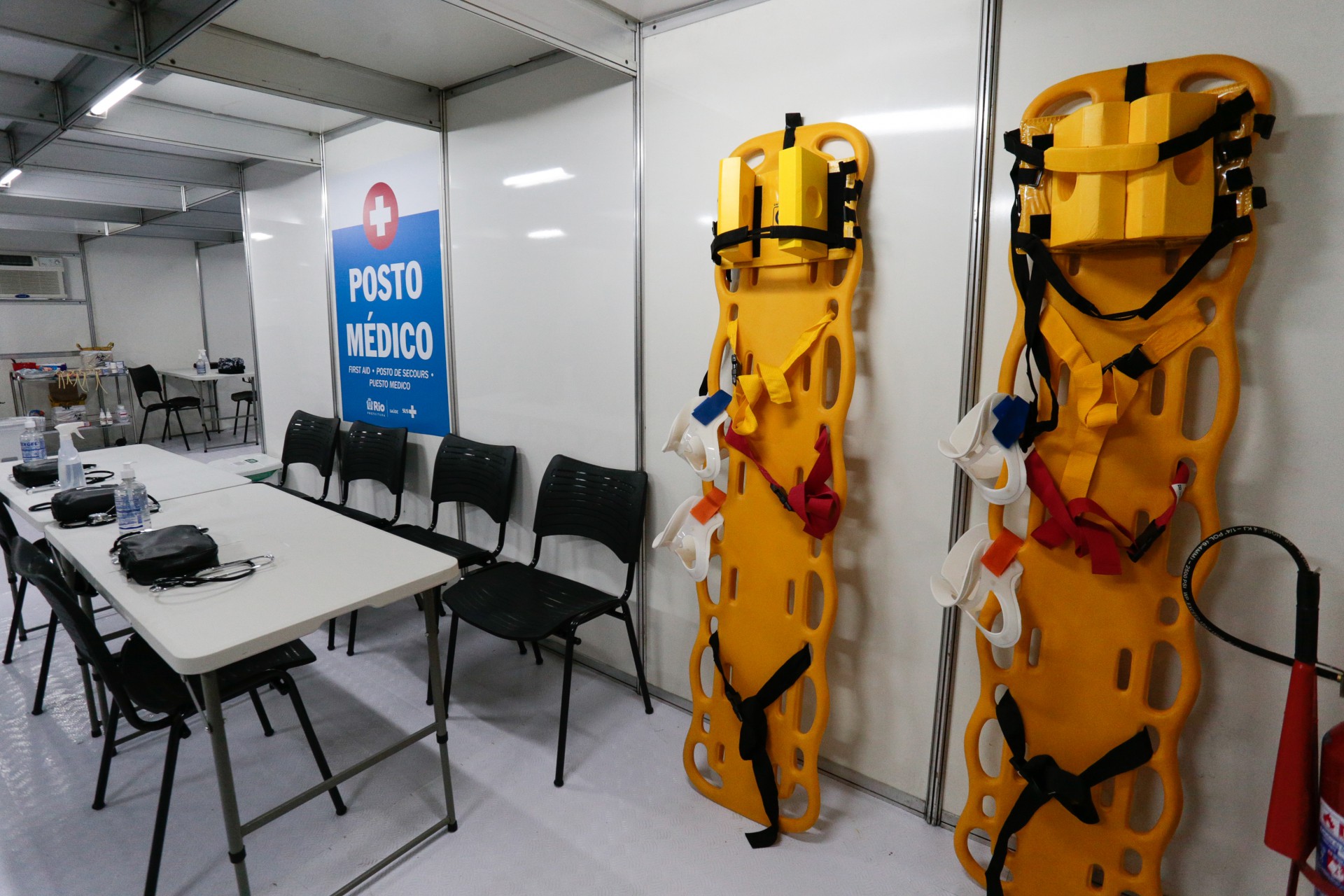 Secretaria Municipal de Saúde do Rio montou uma estrutura com quatro postos médicos equipados e preparados para o atendimento a casos de urgência e emergência - Divulgação