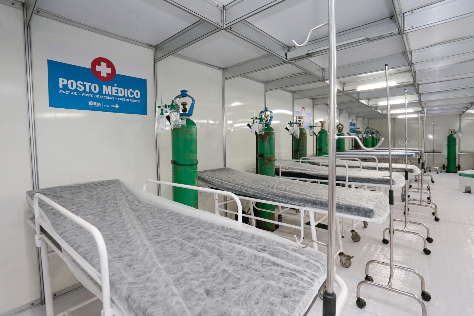 Secretaria Municipal de Saúde do Rio montou uma estrutura com quatro postos médicos equipados e preparados para o atendimento a casos de urgência e emergência - Divulgação