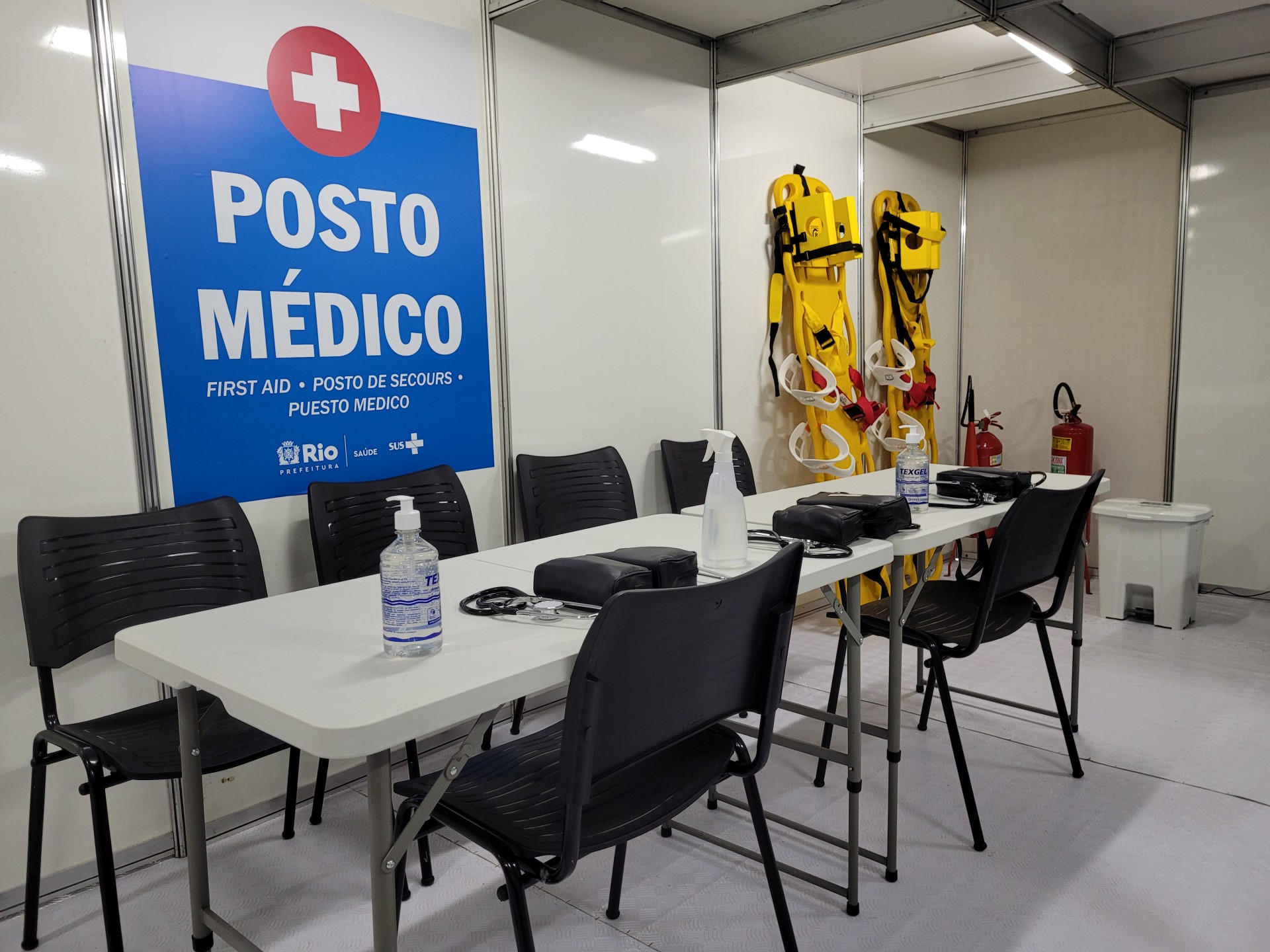 Secretaria Municipal de Saúde do Rio montou uma estrutura com quatro postos médicos equipados e preparados para o atendimento a casos de urgência e emergência - Divulgação