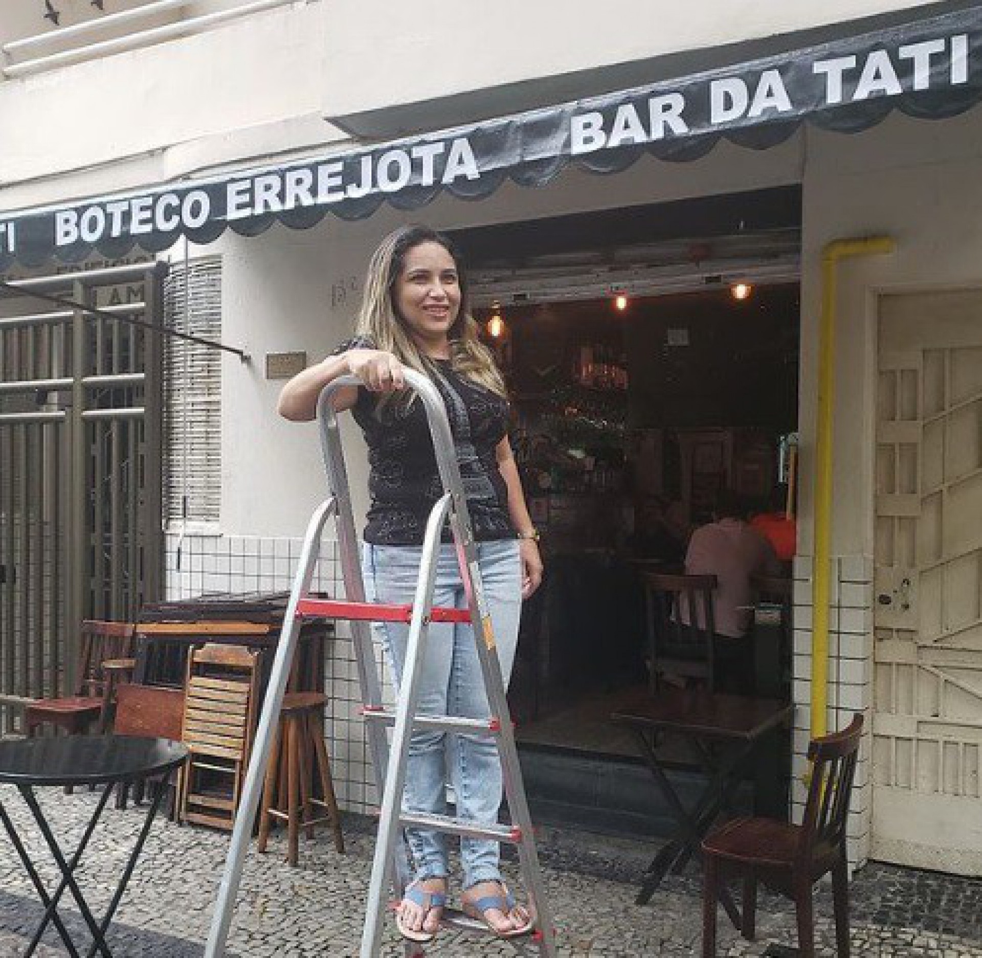 Empresária Tatiane Gomes denuncia ter sido agredida por dois homens em seu bar na Zona Sul do Rio - Reprodução/Redes sociais