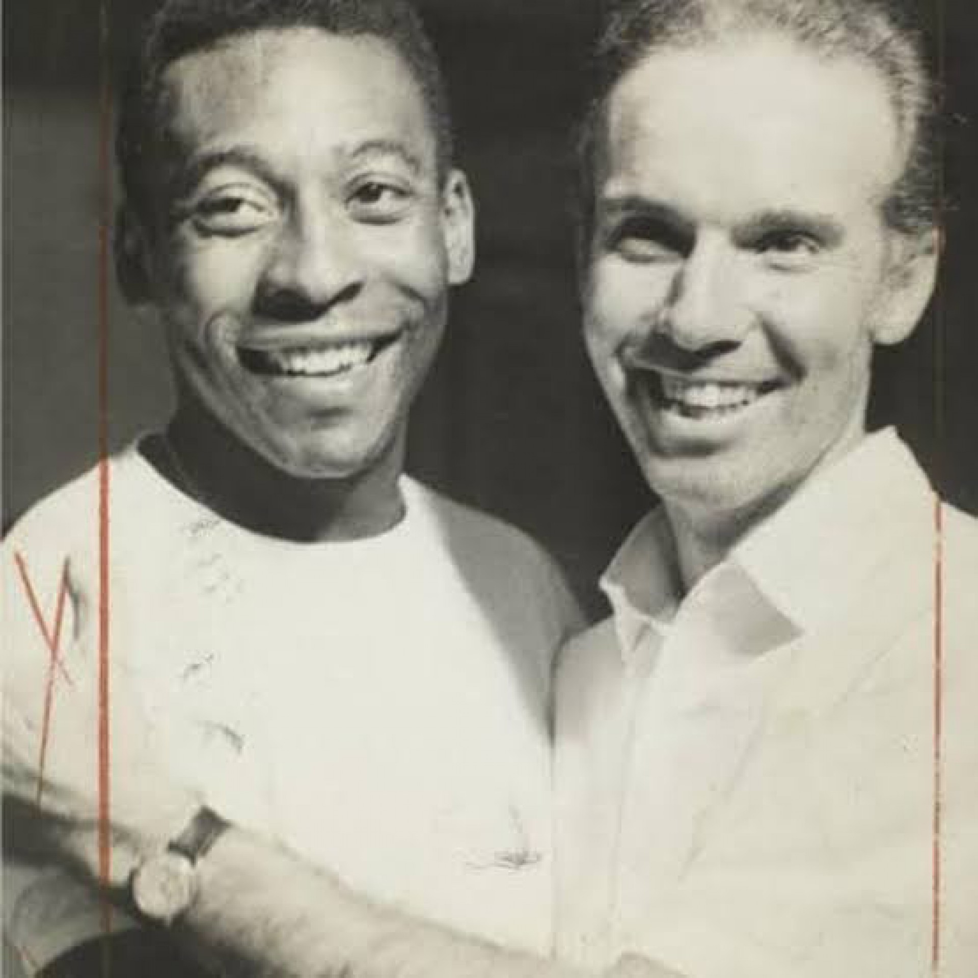 Pelé e Zagallo, em foto antiga resgatada por Zagallo em rede social - Reprodução/Instagram