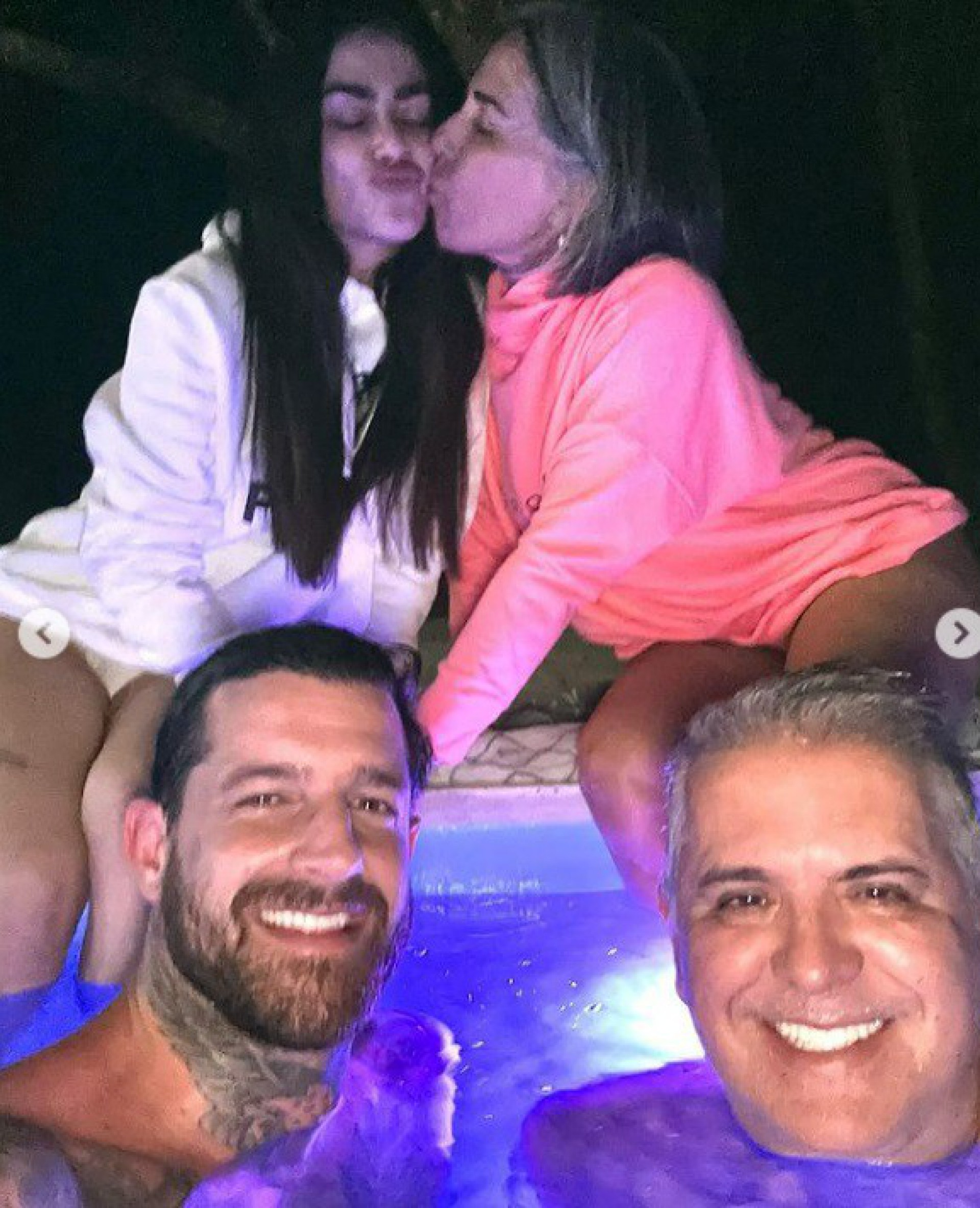 Cleo, Gloria Pires, Leandro D'Lucca e Orlando Morais - Reprodução do Instagram