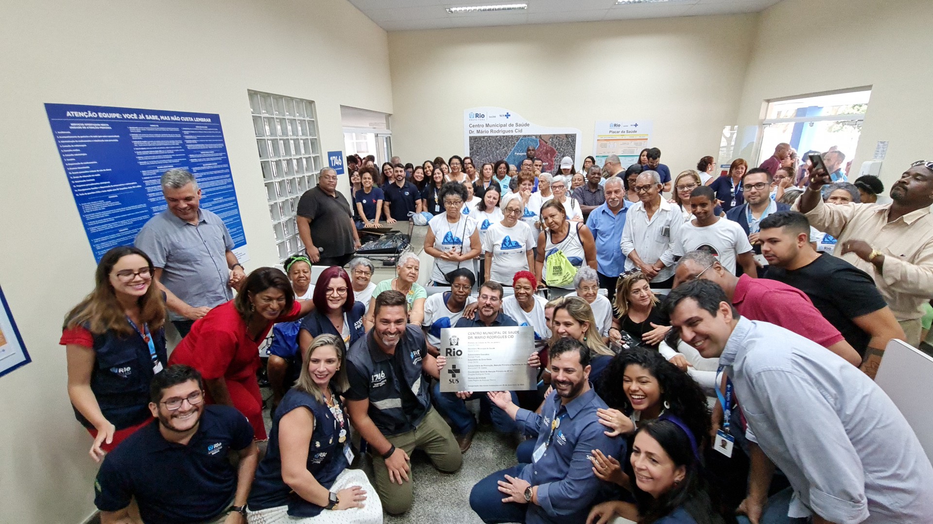 Prefeitura reinaugura a CMS Mario Rodrigues Cid funciona na Rua Matureia, s/nº, em Cosmos - Divulgação/SMS-Rio