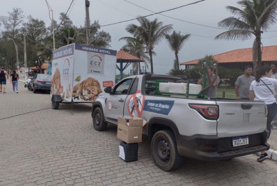 CCZ monta ação especial na praia do Farol, visando proteger moradores e veranistas do Aedes Aegypti
