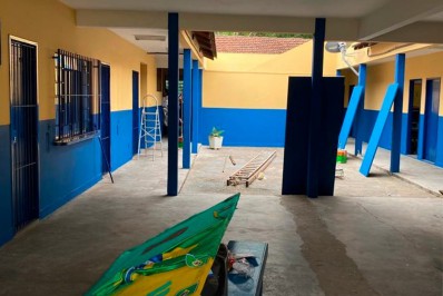 Educação pretende estar com todas as escolas da rede municipal pintadas até o início do ano letivo