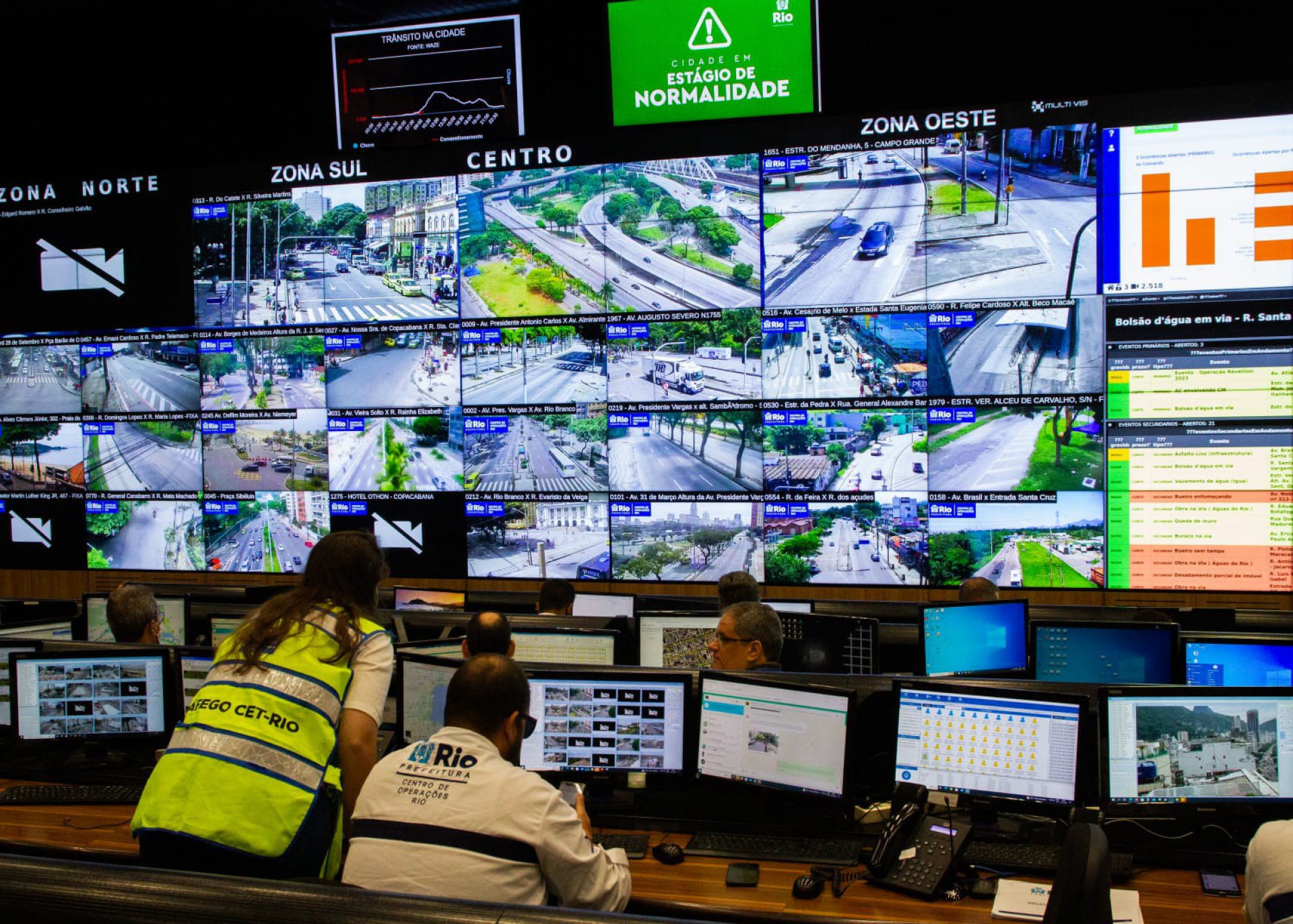 Expansão do Centro de Operações do Rio (COR) foi inaugurado neste sábado (31)  - Érica Martins / Agência O DIA