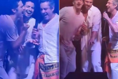 Vídeo: Alexandre Nero, Mateus Solano e Romulo Estrela soltam a voz em festa