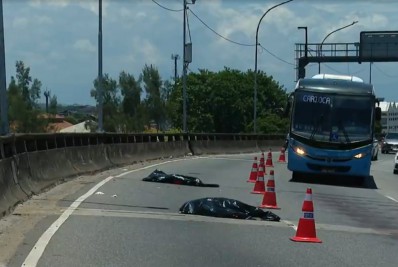 Acidente deixa dois mortos no Viaduto do Gasômetro