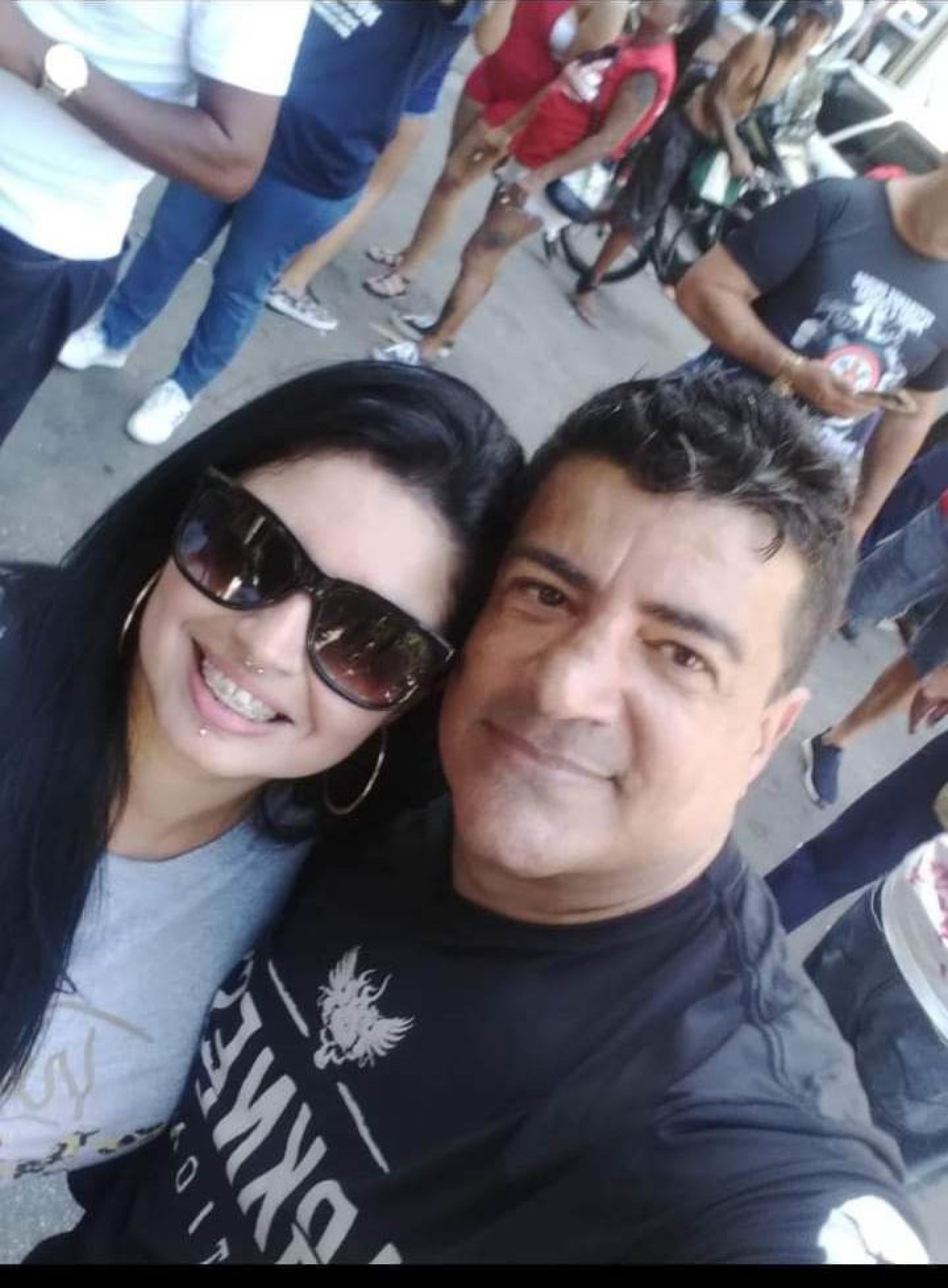 Gilson e a amiga Daiana  - Arquivo Pessoal