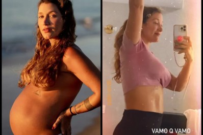 Gabriela Pugliesi fala sobre perda de peso dois meses após parto: 'Faltam 10 quilos'