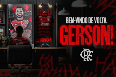 Flamengo anuncia Gerson: 'Faremos tudo de novo, Nação'