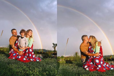 Giovanna Ewbank posa ao lado de Bruno Gagliasso e Zyan em rancho: 'Quanta beleza'