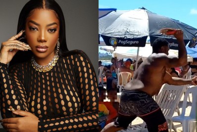 Ludmilla se revolta com vídeo de pai espancando as filhas em praia na Bahia