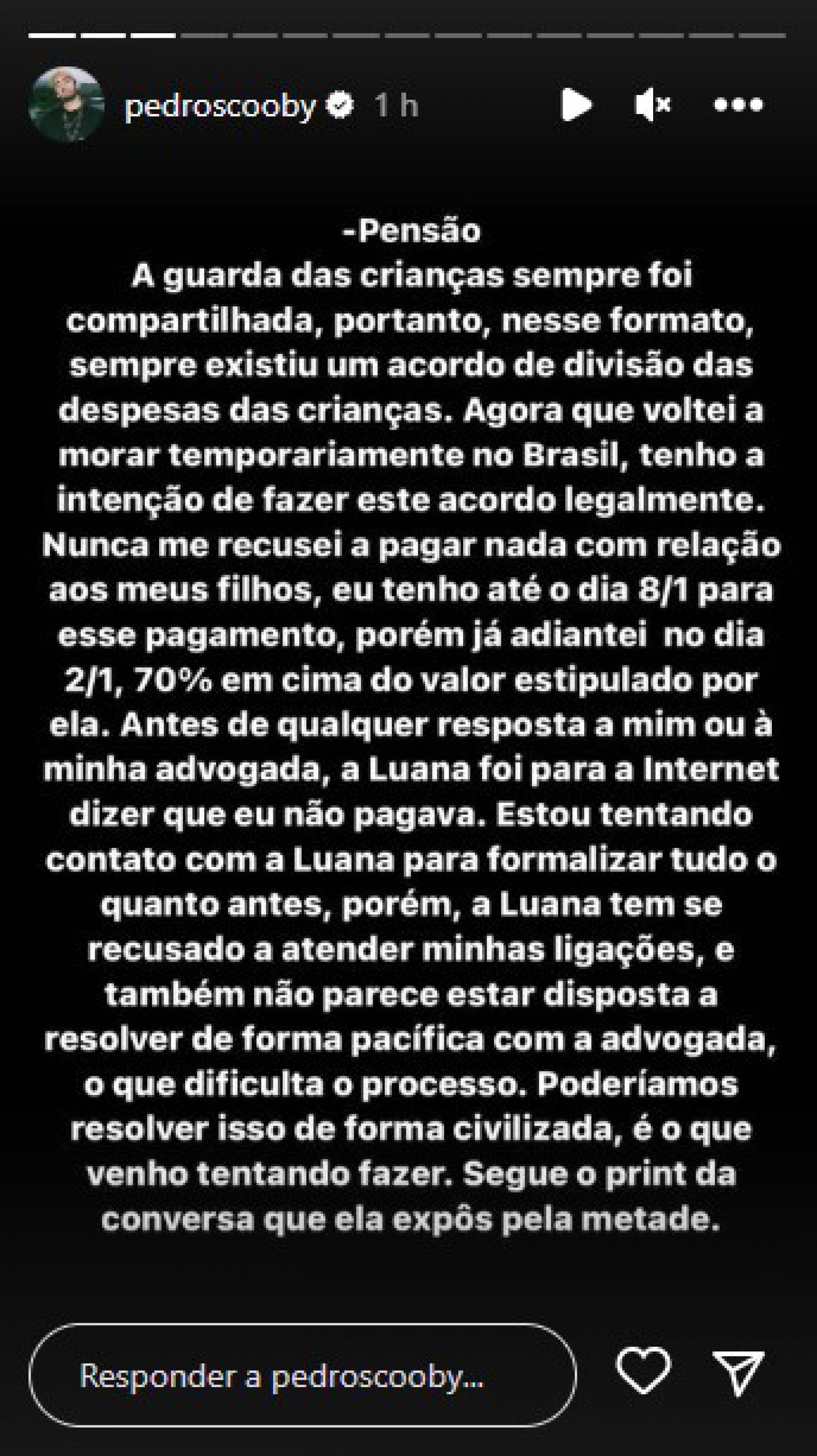 Pedro Scooby faz declaração sobre polêmica com Luana Piovani - Reprodução Internet