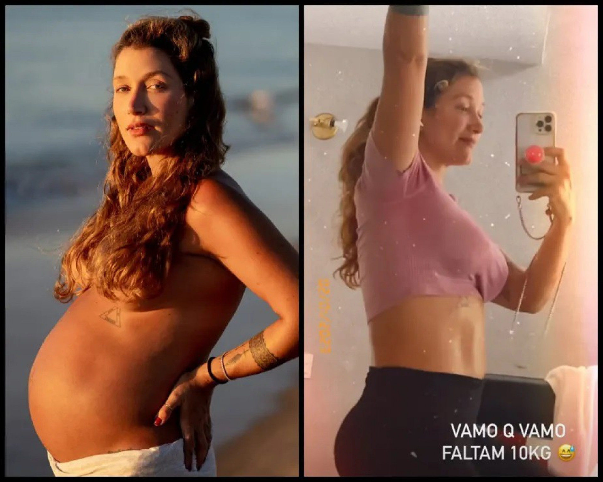 Gabriela Pugliesi exibe mudanças do corpo após dois meses de gravidez - Reprodução / Instagram