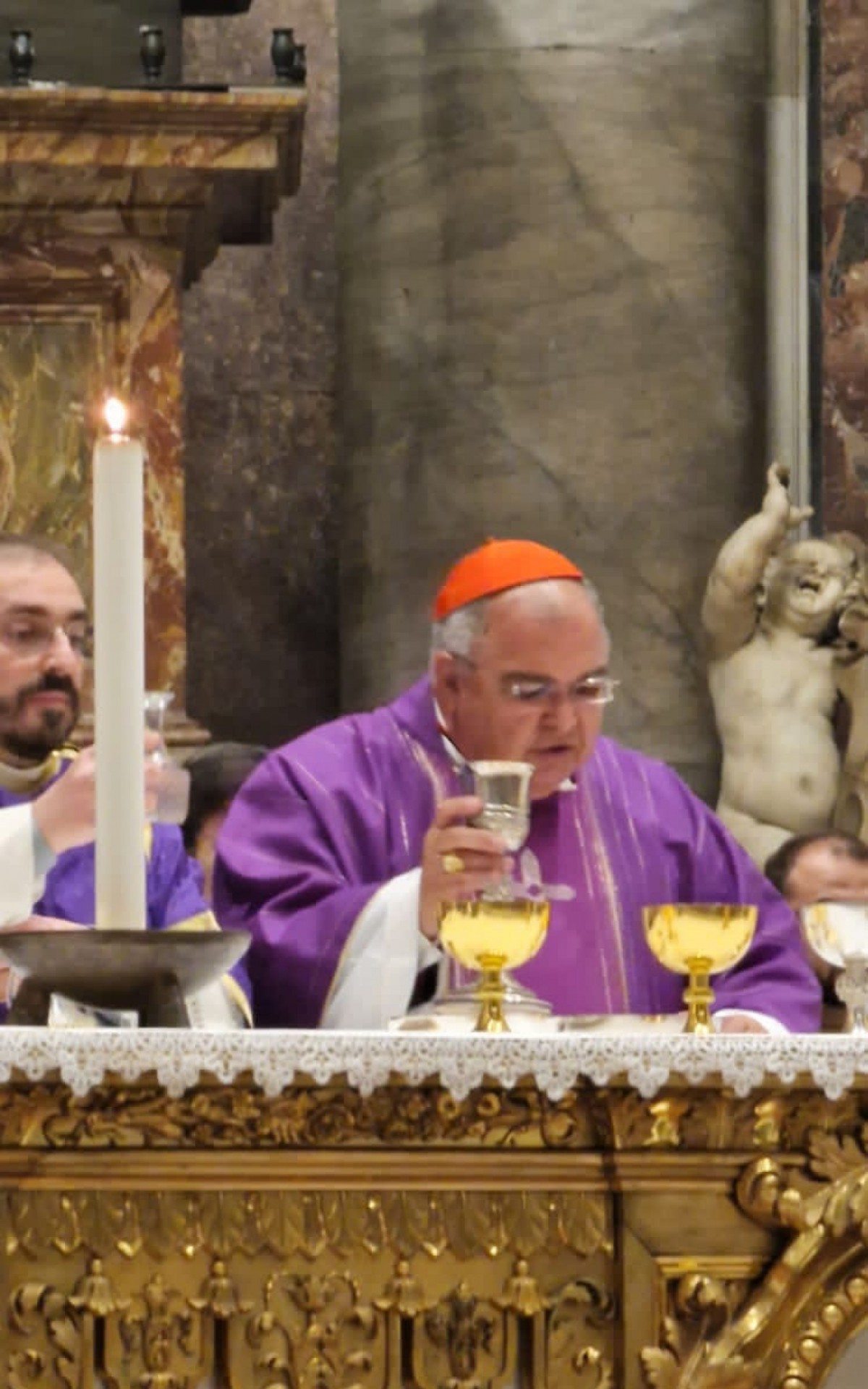 Dom Orani celebra missa pela alma do Papa Bento XVI, na Basílica de São Pedro, em Roma - Divulgação / Arquidiocese do Rio de Janeiro