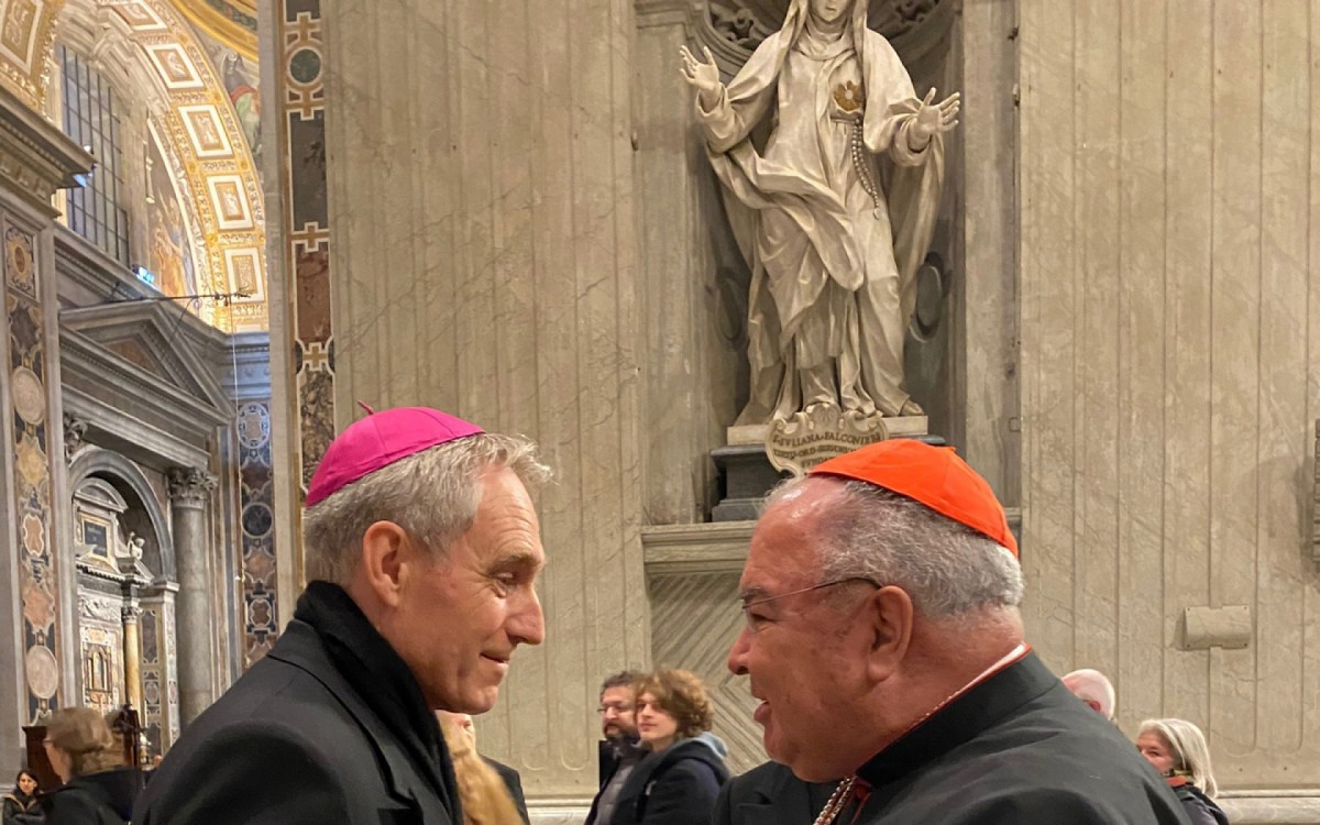 Dom Orani celebra missa pela alma do Papa Bento XVI, na Basílica de São Pedro, em Roma - Divulgação / Arquidiocese do Rio de Janeiro