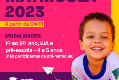 Mesquita: matrículas para escolas da Rede Pública de Ensino começam nesta quarta (4)