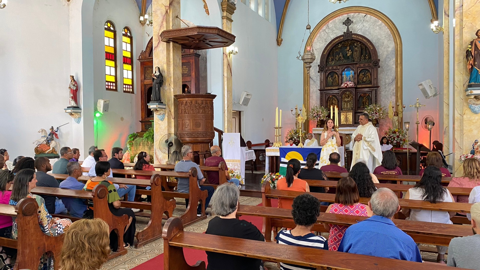 A Igreja Matriz de Nossa Senhora do Desterro recebeu a tradicional missa - Divulgação