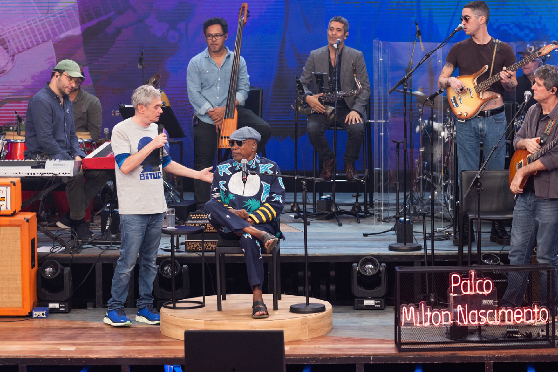 Milton Nascimento ganha um ‘Altas Horas’ especial, em sua homenagem - Daniela Toviansky / TV Globo
