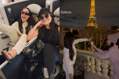 Juliette e Bianca Andrade estouram champanhe em viagem a Paris: 'Um sonho'