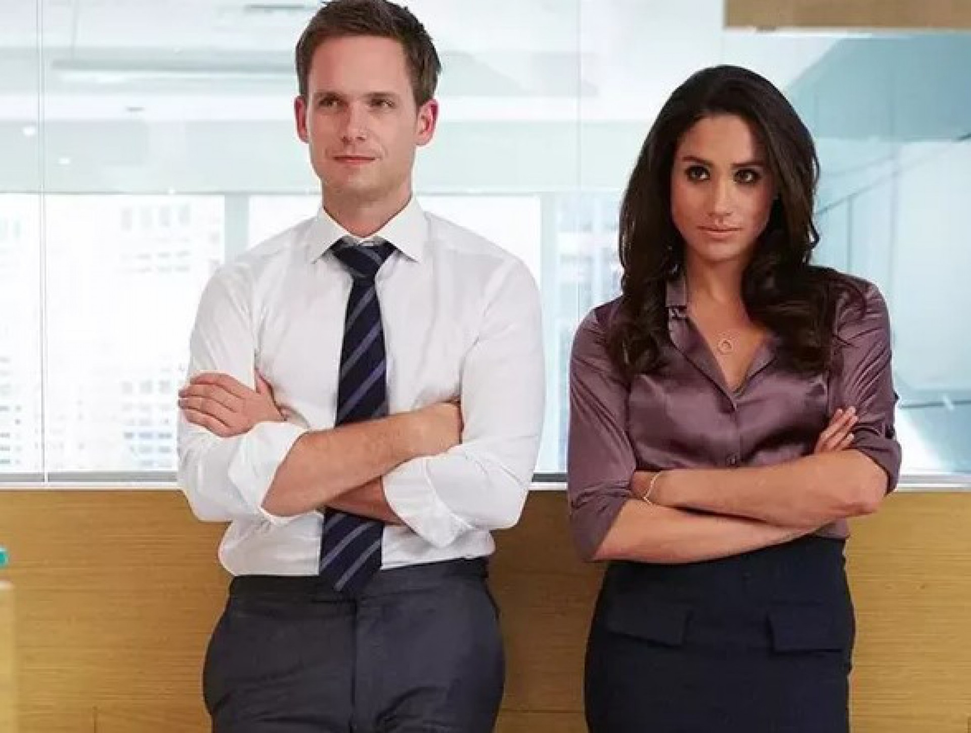 Meghan Markle e Patrick J. Adams em 'Suits'   - Reprodução/Netflix