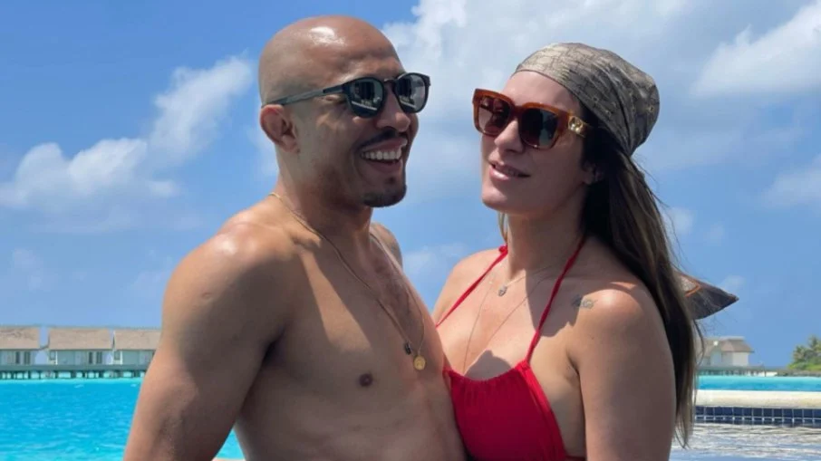 Jos&eacute; Aldo e mulher Vivianne Pereira Oliveira