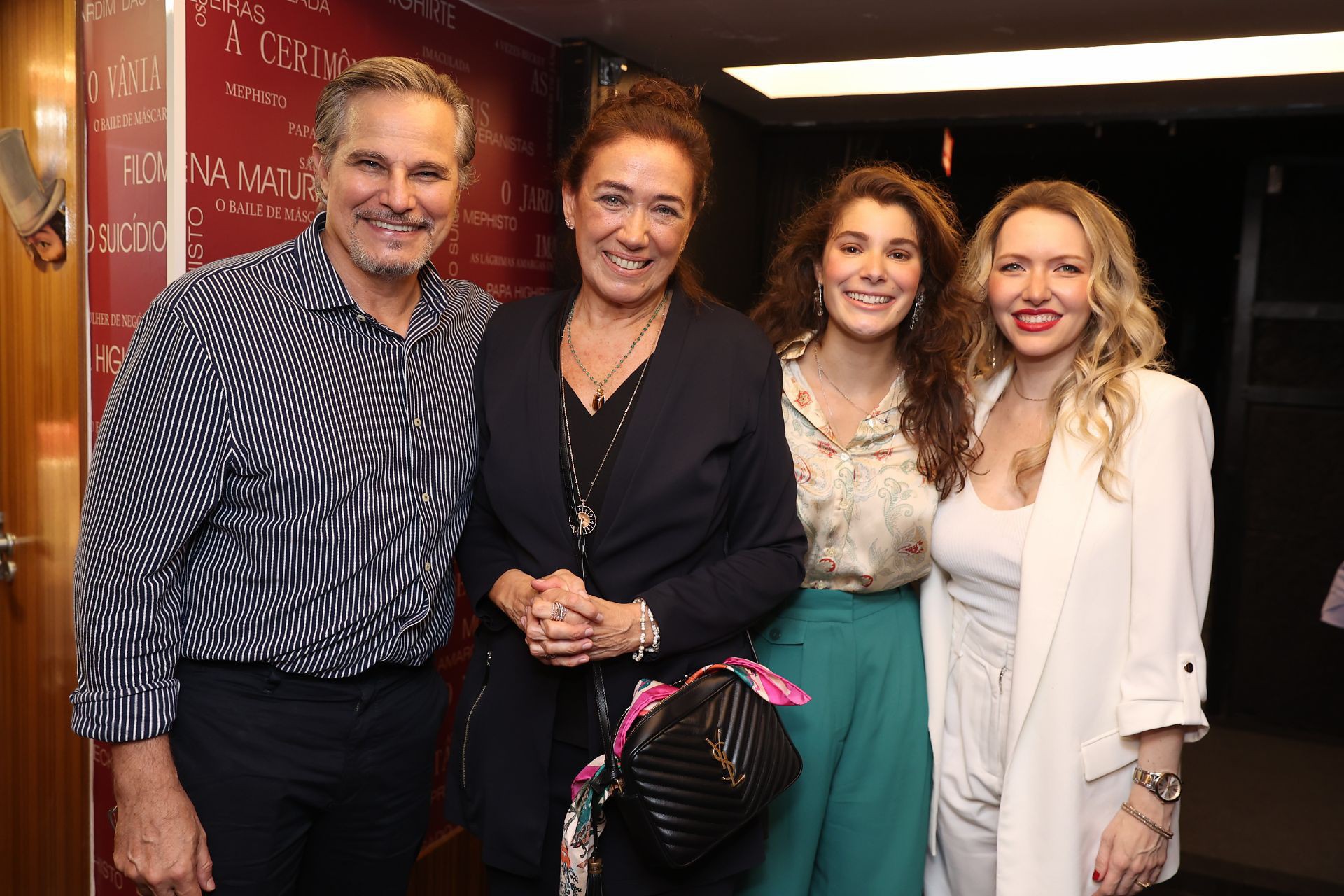 Edson Celulari, Lilia Cabral, Giulia Bertolli e Karin Roepke  - Daniel Pinheiro/ Agnews 