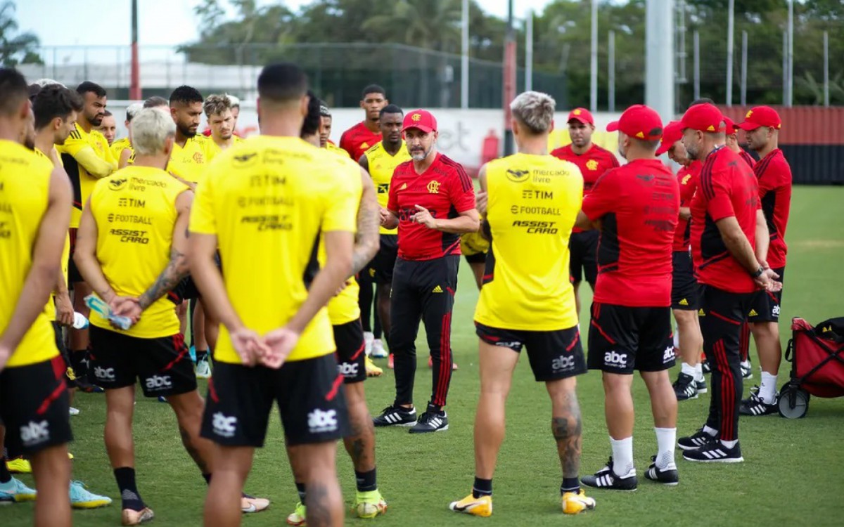 Treino do Flamengo no Ninho do Urubu