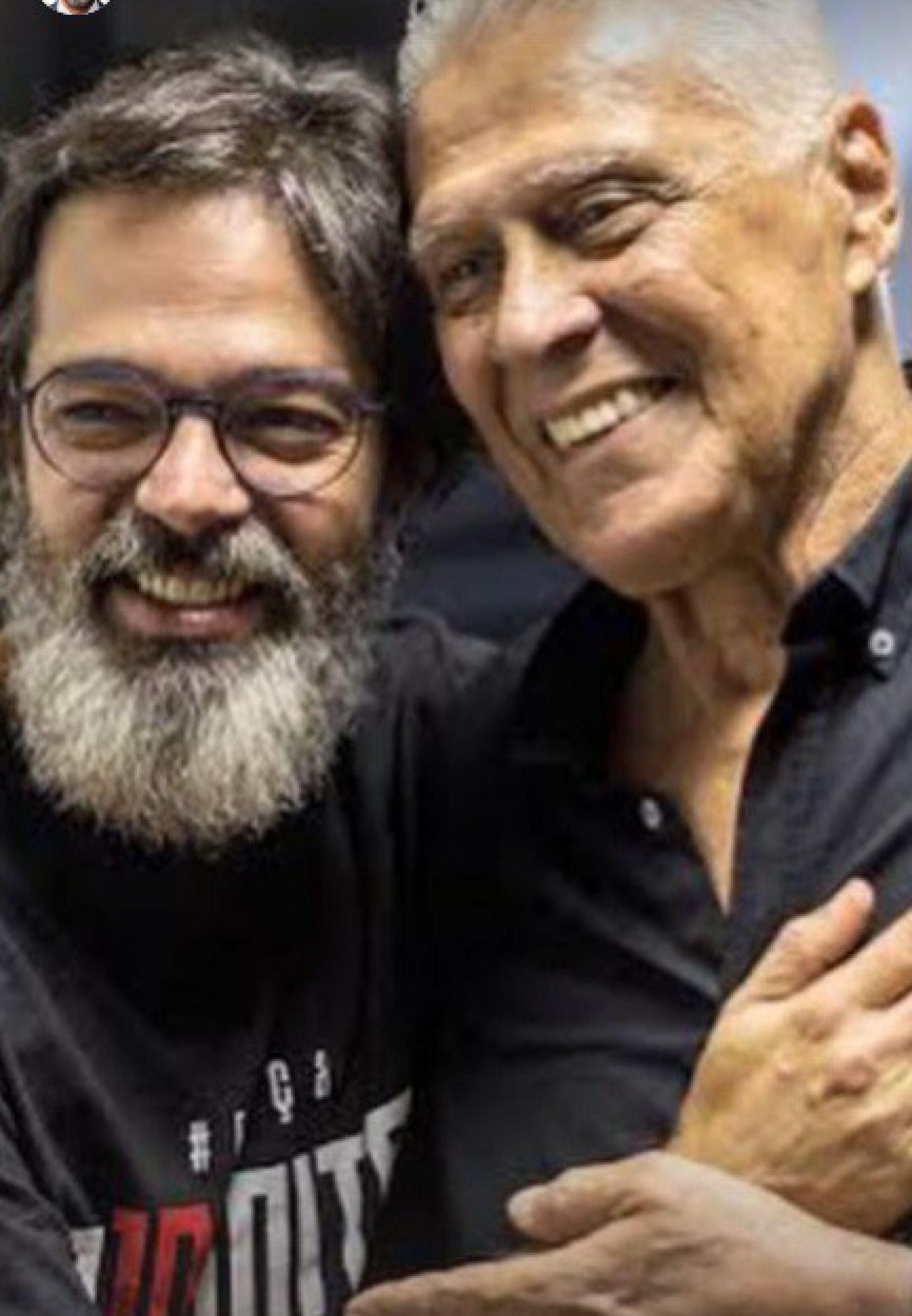 Bruno Mazzeo e Roberto Dinamite - Reprodu&ccedil;&atilde;o do Instagram