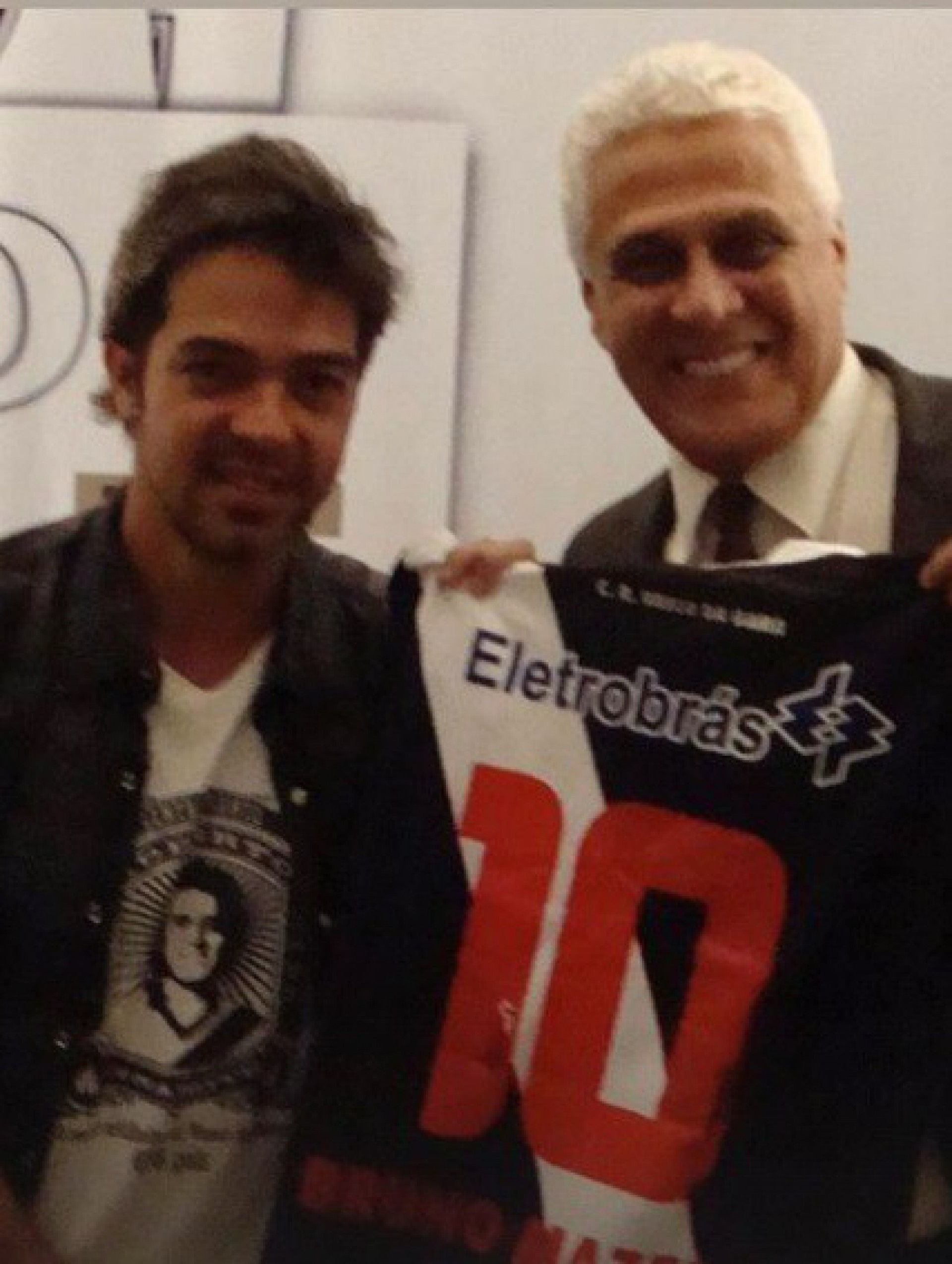 Bruno Mazzeo e Roberto Dinamite - Reprodução do Instagram