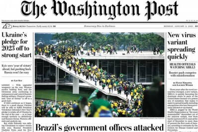 Invasão ao Congresso e destruição em prédios são destaques em jornais do mundo inteiro