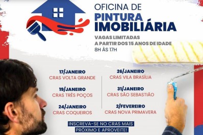Volta Redonda abre inscrições para Oficina de Pintura Imobiliária